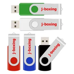 محرك Jboxing Pendrive Metal USB فلاش محرك أقراص فلاش 64 جيجابايت 32GB قرص فلاش USB عصا CLE