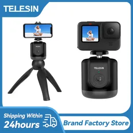 Sticks TELESIN Auto Tracking Selfie Shooting Gimbal 360° Face Smart Tracking For Gopro Hero 12/11/10/9/8/7 Cellphone Camera Vlog Record