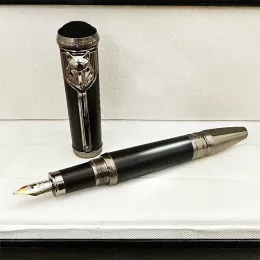 Pens Mom Rudyard Kipling Forest Wolf Statue MB Serie di celebrità Serie Fontana Penne Luxury Ballpoint Rollerball Writing Stationery Gift