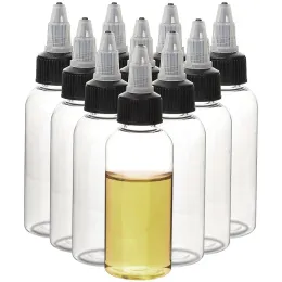 Garrafas 50pcs 30ml 60ml 120ml garrafas de estimação vazias e garrafa líquida recarregável para gotes de gotas de plástico ECIG com tampas de torção
