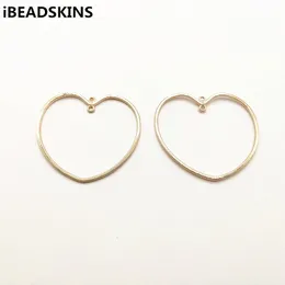 arrival 44x41mm 100pcs hearts shape charm for stud earringsearrings accessoriesEarring parts hand Made earring making 240416