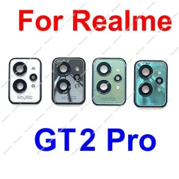 Realme GT 2 Pro GT2PRO 후면 카메라 유리 렌즈를위한 필터 프레임 홀더 교체가있는 카메라 렌즈 유리 커버 백 카메라 렌즈 유리
