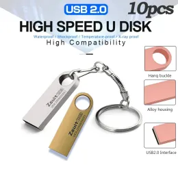 Drives Metal Free Custom Logo USB Flash Drives 64GB Waterproof USB Stick 4GB Free Key Ring Pen Drive 2GB Creative Gift Free Shipp USB