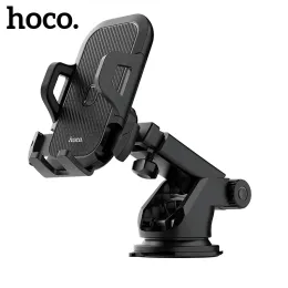 Stands Hoco Universal Car Phone Holder för iPhone 12 Pro Max 360 Degrees Justerbar GPS Mount Stand för Xiaomi Mi 11 10 Samsung A51 A71