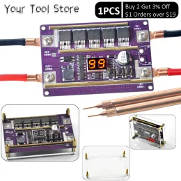 Puntlassers 99 Gears of Power Adjustable Mini Spots Welding Machine Control Board for Welding 18650 Battery and 0.050.2mm Nickel Sheet