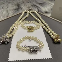 designer smycken viviane viviennes westwood smycken hänge halsband ny piggy planet pärla halsband kvinnlig minoritet personlighet söt gris tolv zodiaken penda