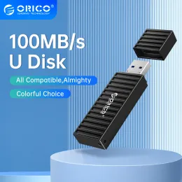 Sürücüler ORICO USB 3.2 USB Flash Drive 32GB 64GB 128GB 256GB Pen Drive Hafıza Çubuğu Metal U Disk Konteyner Şekli Tasarım Typec USB A