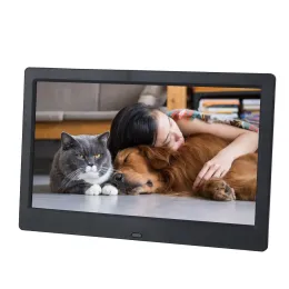 Frame 10 tum skärm LED -bakgrundsbelysning HD 1024*600 Digital Photo Frame Electronic Album Picture Music Movie Full Function