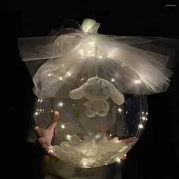 Dekoracja imprezy 2pcs 30 cali prezent bobo balon szeroka szyja przezroczysta bąbelka Ballon Walentynki Walentynki
