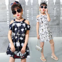 Sets Girl Dress 2021 Summer Floral Pattern Beach Dress for Girl Bohemia Children Dresses Costume for Girls Teen 5 6 7 8 9 10 12 Years