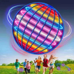 Gun Toys Childrens Flying Ball Hanging Colorful LED Automatic Rotating Ball Black Technology Magic Ball Flying Ball Toy Childrens GiftL2404