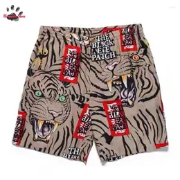 Herrshorts tiger wacko maria män kvinna streetwear khaki vit blå sommar strandstil mode