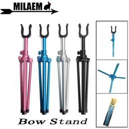 Darts arco e flecha Recurve Bow Stand Pure Metal Protable dobrável Recurve Bow Stand Outdoor Sports Shooting Bow and Arrow Acessórios
