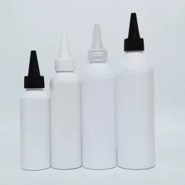 Bottiglie 50pcs 100/150/200/250 ml Contenitori di bottiglie di plastica bianca vuota, bottiglia per animali