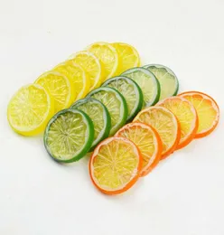 15 Artificial Fruit Slices Fruit Slices Orange Lime Prop Lifelike Decor5894661