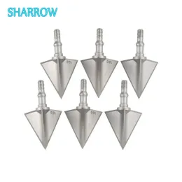 Darts 6Pcs Archery Broadheads 3 Blades Screwin Arrowhead Crossbow Hunting Point Tips for Outdoor Sports Shooting Training Accessories