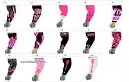 2019 New Pink Football Flame Flame Love Ribbon Cancer Arm Arm Sleeve Arm Arm Sleeve Moisture Wicking Pink Ribbon Bervon 4665754