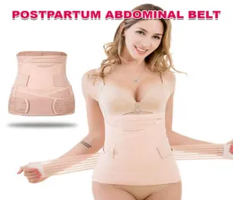 Bälten 3 i 1 buken mage bandet bäcken magen postpartum bälte wrap återhämtning forma body shaper kvinnor fitness8797431
