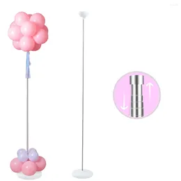 Parti Dekorasyonu 1set Ayarlanabilir Balon Stand Tutucu Metal Rod Baloon Sütun Düğün Aksesuarları Doğum Günü Dekoru Balon Destek Baskı