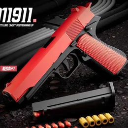 Gun Toys Автоматическое оболочка изгнать мягкие пули игрушечный пистолет для детей Взрослые игрушки для игрушек выглядят очень безопасными игрушками Australial2404