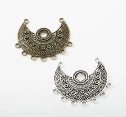 20st 3943mm Vintage Antique Bronze Charms Silver Color Ethnic Connector Pendant For Armband Earring Halsband DIY JEWELRY6634233