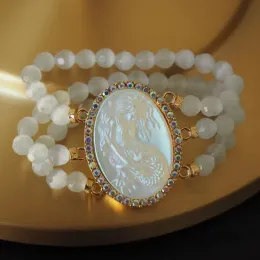 Stränge Meerjungfrau Armband Opal Retro Armband Perlen Frauenarmband freie Entbindung
