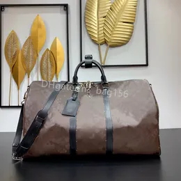 10a Ayna Keepall 50 Duffel Çantalar Tüm Tasarımcı Renkli Çanta Tutun Büyük Kapasite Kadın Erkek Açık Bagaj Tote Lüks Fermuar Kapatma Omuz Çantası Çanta Yogo Çantası