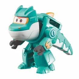 Super Wings S6 Mini Tino 2 polegadas transformando o anime Plane Robot Ação Figuras Transformation Kids Toys Gifts 240415