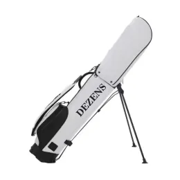 가방 Dezens New Golf Stand Bag 화이트/블랙 PU 방수 휴대용 골프 가방