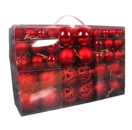 Ornamente für Ball Christmas Tree Decorative Bruchfeste Dekorationen Party 100pcs Urlaub G2209252583815