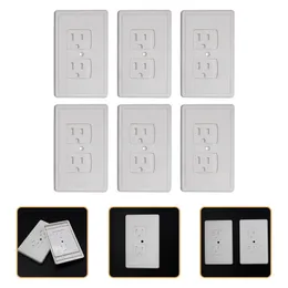 6 Pcs AntiElectric Shock Socket Cover Safety Wall Plug Automatic Outlet Covers Child 240415