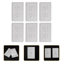 6 PCs Antielectric Shock Socket Abdeckungssicherheits Wandpflaster Automatische Auslassabdeckung Kind 240415