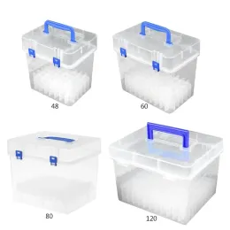 Bins Transparente Marcador Caixa de Armazenamento de Caixa de Artamento Bandejas de Office Organizador Os alunos da escola em casa estudam fornecimento de fornecimento