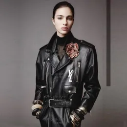 Designer Luxus Womens Trench Coats Leder Jacke Mantel Frau Frauen lässige langen Schützenmantel Mantel