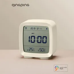 Steuerung Xiaomi Qingping Cleargrass Bluetooth Wecker Smart Control Temperatur Feuchtigkeit Anzeige LCD -Bildschirm Einstellbarer Nachtlicht