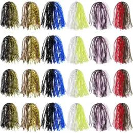 Aksesuarlar 100/50pcs Silikon Jig Etekler Diy Balıkçı Baslar 50 Strands Spinnerbait Etek Balıkçı Yem Buzzbaits Kaşık Bıçağı Kalamar Etek