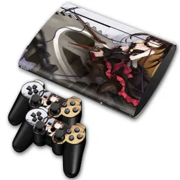 Stickers Anime girls new Skin Sticker for PS3 Super Slim 4000 and 2 controller skins TNPS3S40005149