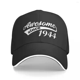 Ball Caps Leisure Год рождения 1944 г. Подарок с 80 -летием Подарок бейсбол Unisex Trucker Hat в возрасте 80 головных уборов для официальных тренировок регулируются