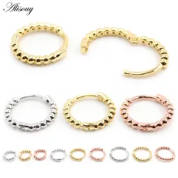 Серьги Alisouy 2pcs Медные медные мужчины женская девочка Маленькие Серьги Серьги Уховое хряще