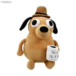 Плюшевые куклы это отличный мем кофейная собака плюшевая игрушка мягкая фаршированная кукла плюшевые животные детские игрушки подарок для детей мальчика по случаю дня рождения2404