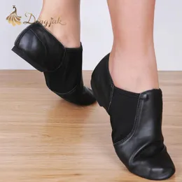 댄스 슈즈 Dongjak 정품 가죽 스트레치 재즈 라틴 살사 여성 발레 교사의 샌들 운동 신발