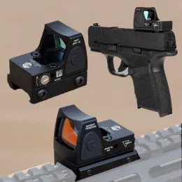 Scopes Tactical Metall Trijicon RMR Red Dot Sehanehörigkeitsverstellbarer Kollimator Pistolenreflex -Glock für die Jagd AR15 M4 Optics Scope