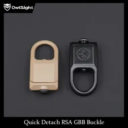 Tillbehör OwlSight Tactical Quick Detach RSA GBB Sling Swivel Hook Mount Adapter för Rail Hunting Airsoft Accessories