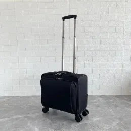 Carry-Ons Men Travel Rolling luggage bag Wheels Travel Wheeled Suitcase 18 Inch Luggage Suitcase Oxford Cabin Boarding Spinner suitcase