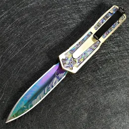 Mini coltello da esterno Elevato coltello pieghevole tattico Au/per sopravvivere al coltello per la caccia agli utensili da taglio del frutto da pesca da campeggio 3300 3200 UT85 A07