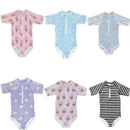 Swimwear Swimsuit Kids Girl 2023 Summer New European and American Style Hot Spring Vacation Infant Onepiece Baby Swimsuit