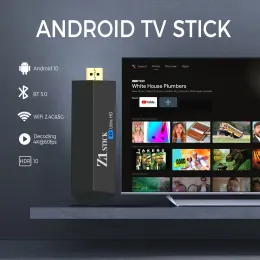 Stick New Z1 TV Stick Android 10.0 ATV mit TV -App 4K 3D TV -Box 2.4G5G Voice Assistant Control Media Player TV -Empfänger Set Top Box Set Top Box