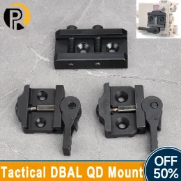 Luzes táticas airsoft dbal a2 d2 mount qd Install Remova o ajuste de plástico de metal para acessórios a laser de assento de montagem de peq dbal
