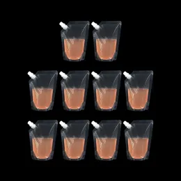 Acessórios 10pcs 150/200/250/420/500ml Bolsa de bebidas de bolsa de saco de água trazendo bolsa para bebidas para acampamento líquido Pesca de armazenamento ao ar livre