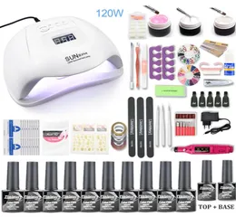 Manicure Set Nail Kit с набором для ногтей -лак для маникюра для ультрафиолетовых ламп для ультрафиолетовой лампы Art Tools Extension Gel6091954